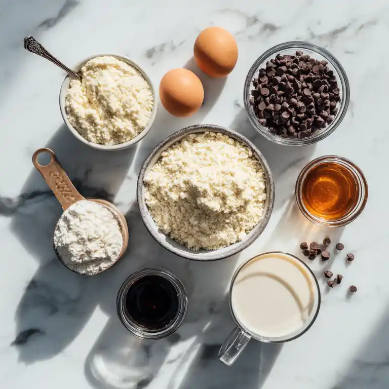 ingredients for high protein vanilla mug cake recipe
