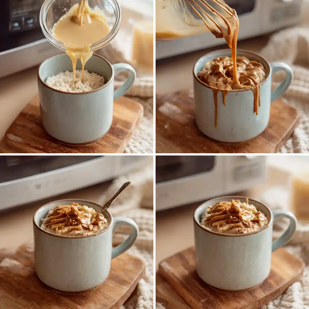 how to make biscoff mug cake