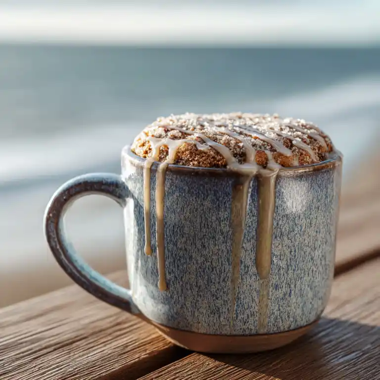 Cinnamon Mug Cake with Glaze