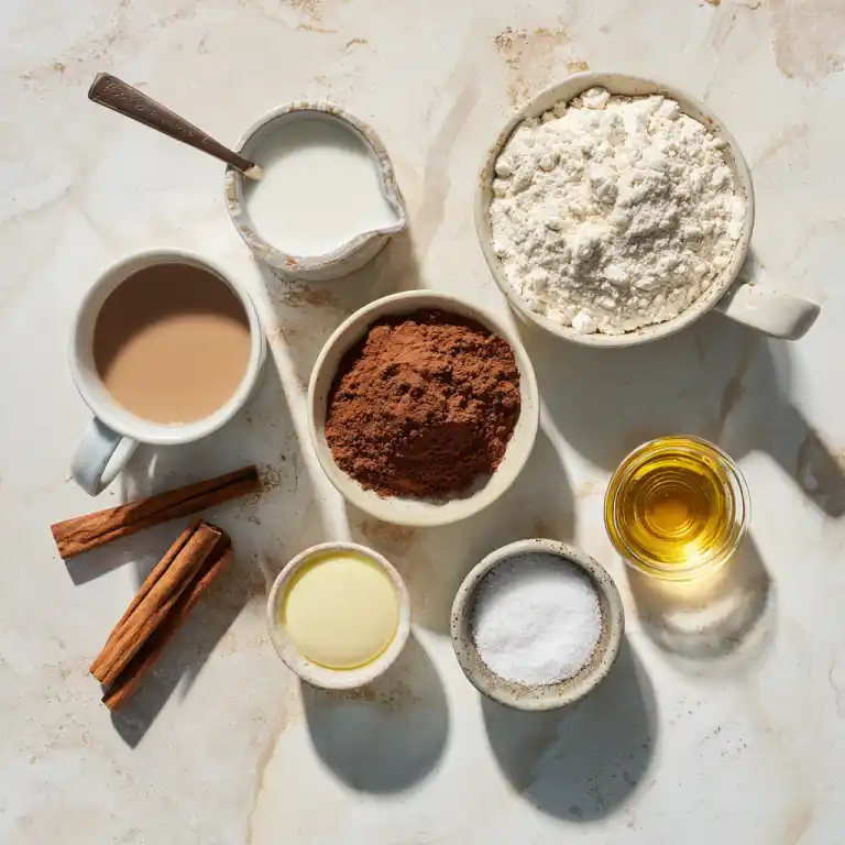 Ingredients for Dessert for One Person Mug Cake