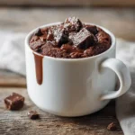Double Chocolate Mug Cake rich and gooey