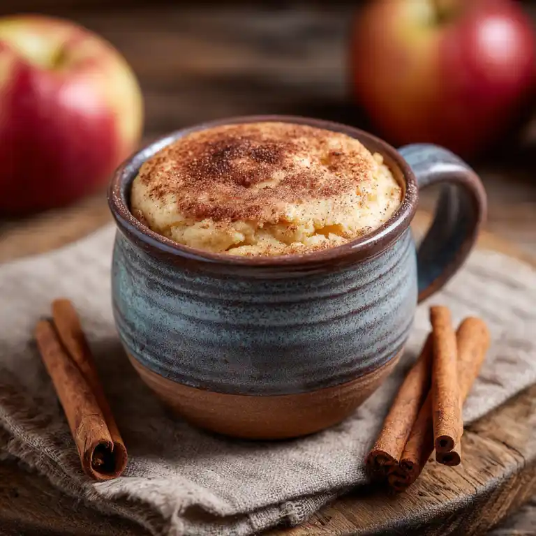 keto apple mug cake recipe rustic mug