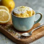 lemon mug cake recipe in mug