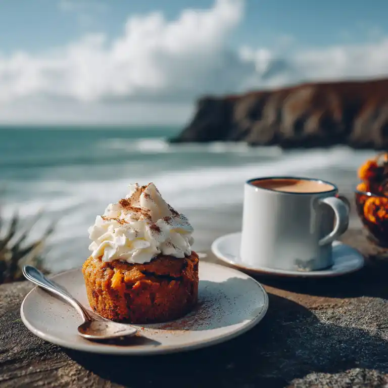 Pumpkin Mug Cake with whipped cream