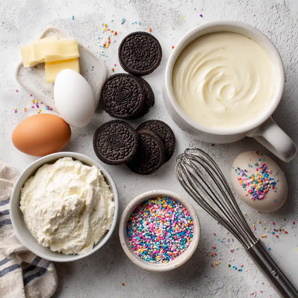 microwave-cheesecake-ingredients-yogurt-oreo