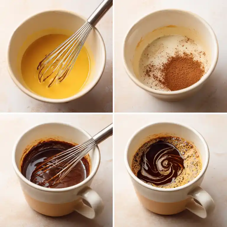 how to make 3 ingredient mug cake step by step