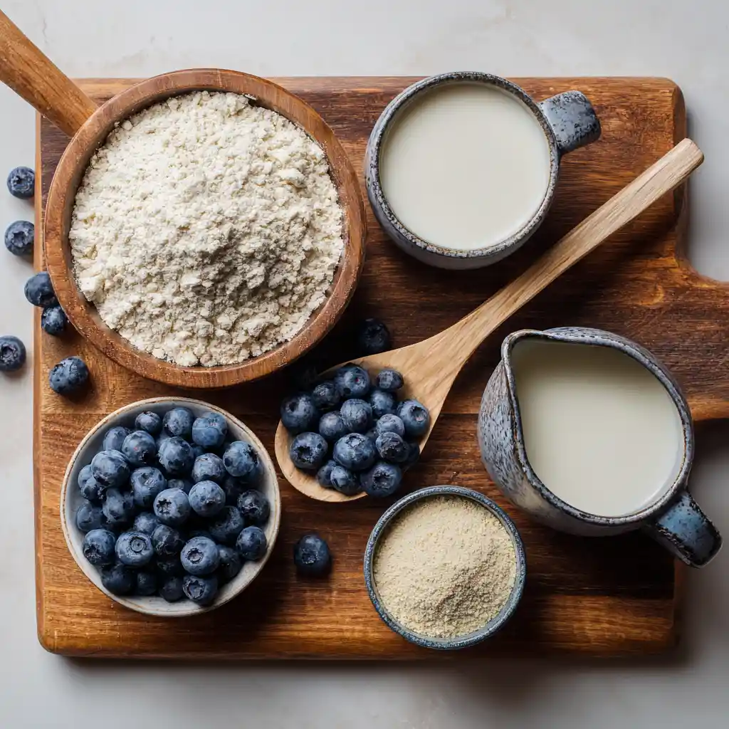 blueberry protein mug cake ingredients