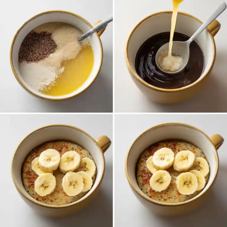 how to make broma bakery mug cake steps