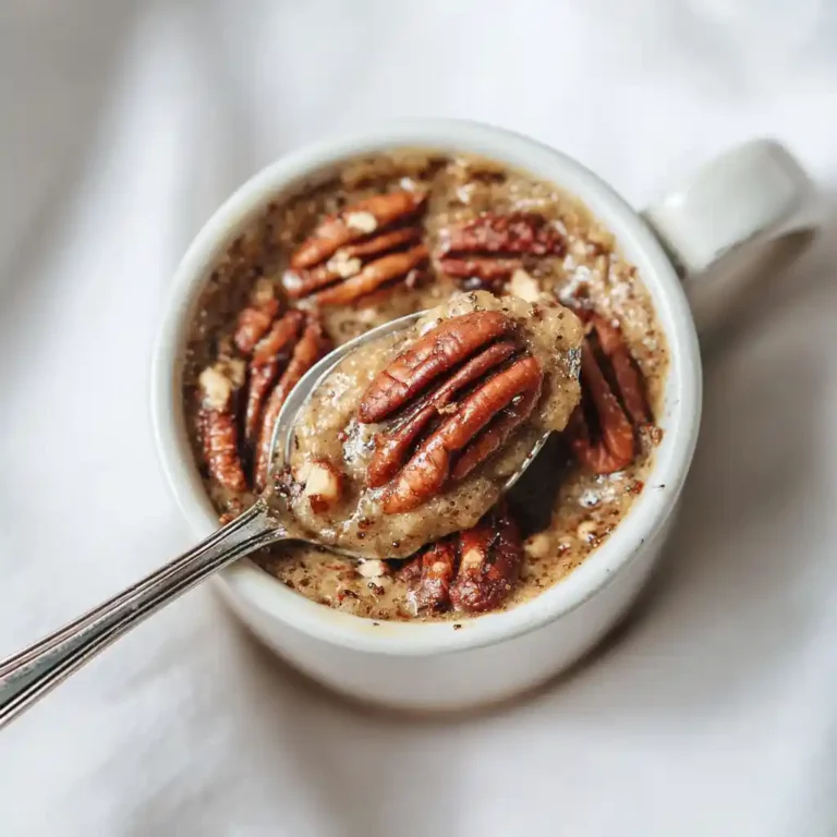 Inside view of Microwave Mug Pecan Pie