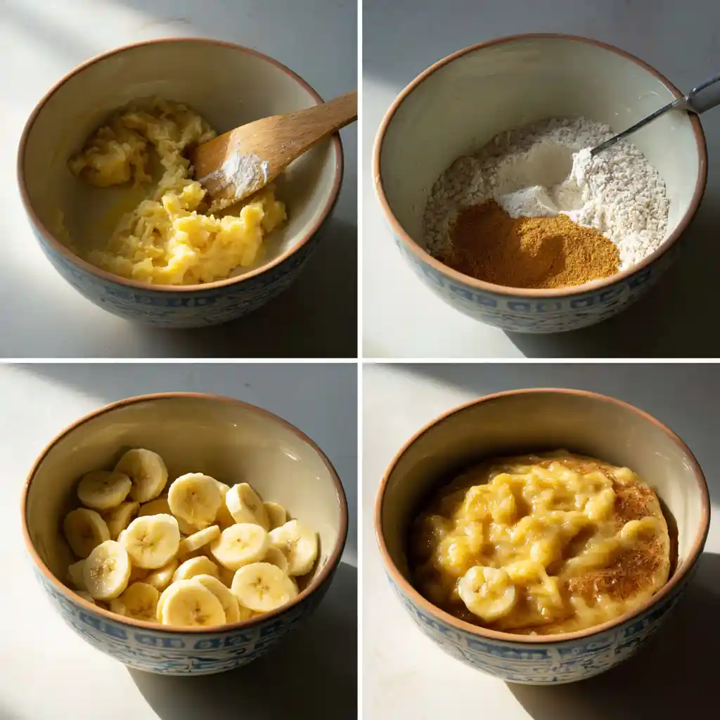 Steps to make 2 Minute Microwave Banana Cake Bowl you’ll ever taste