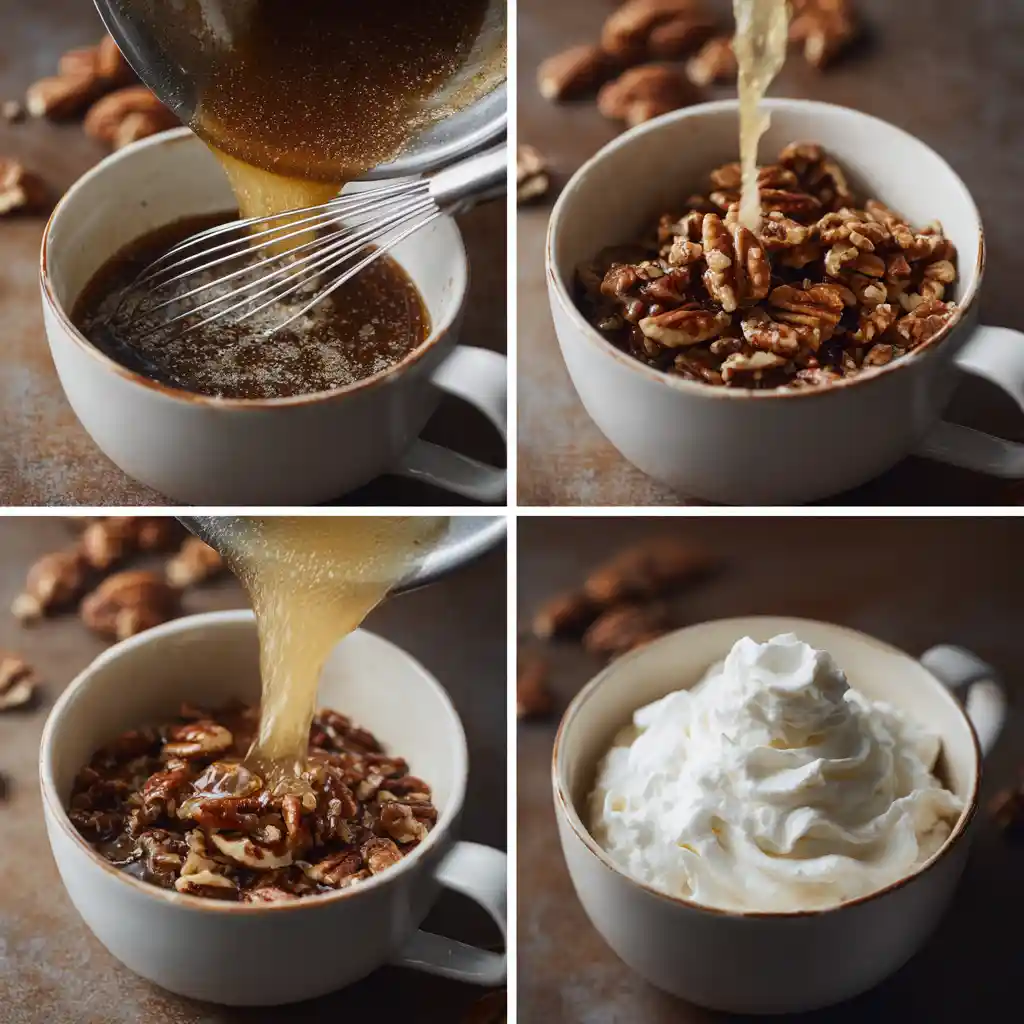 Steps for making Microwave Mug Pecan Pie