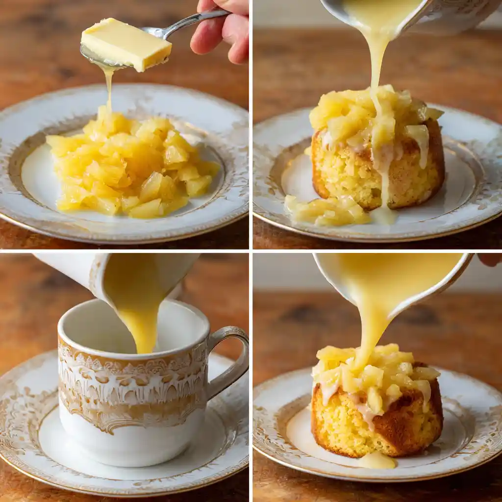 steps to make pineapple mug cake recipe