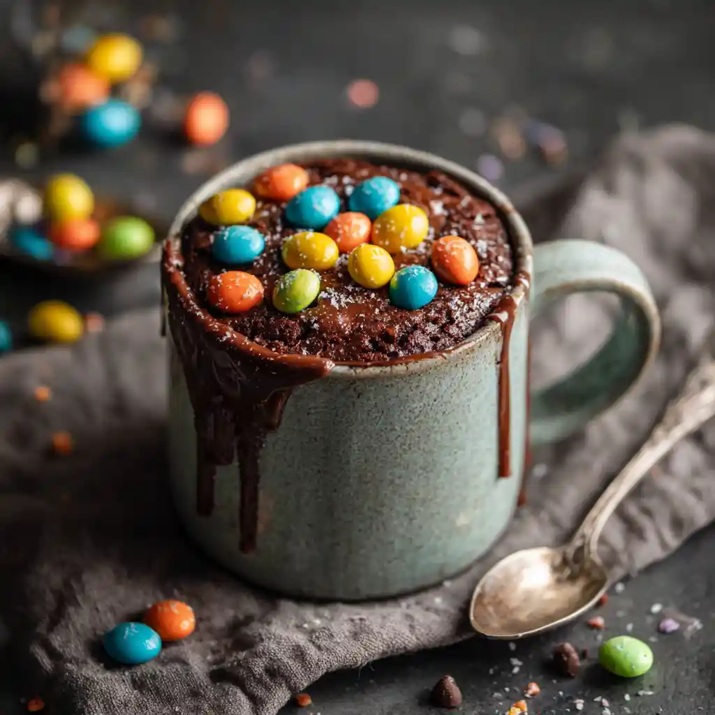 4 ingredient leftover easter candy mug cake