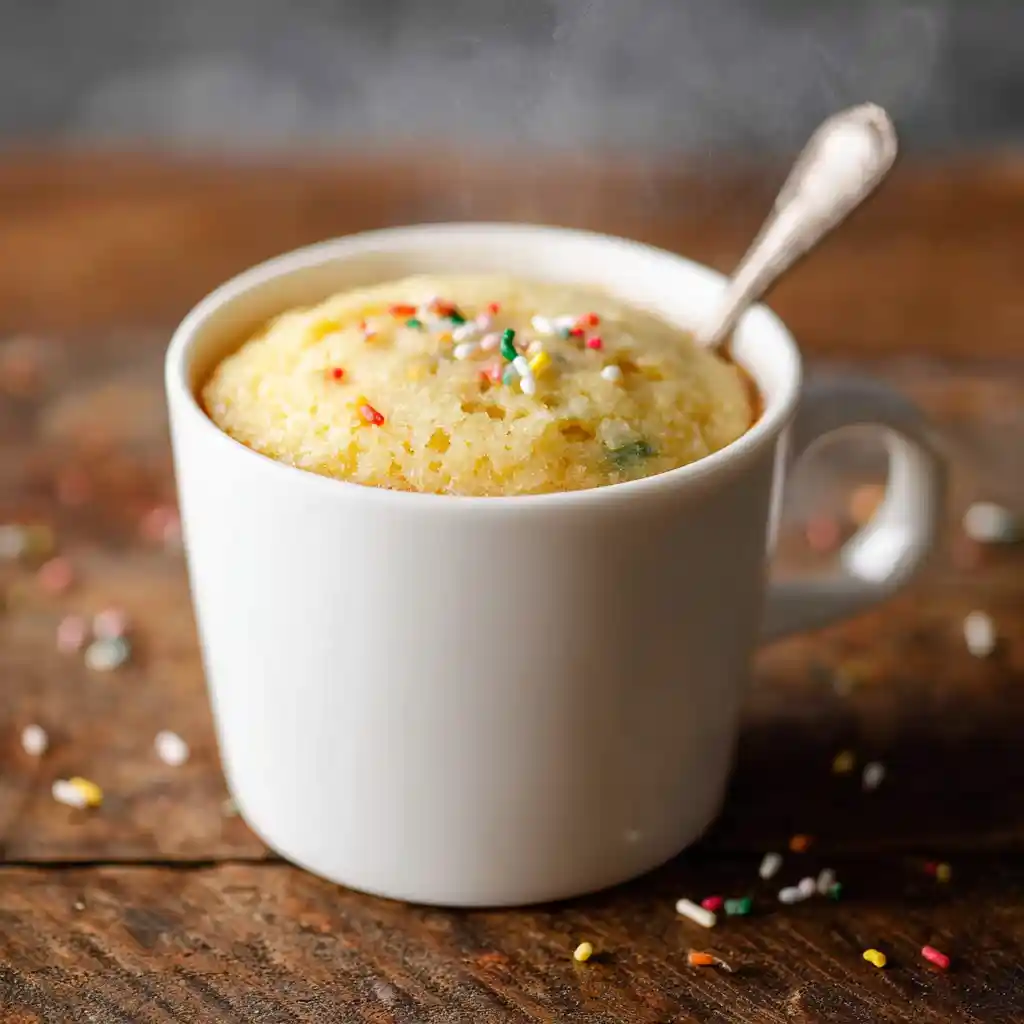 cake in a mug vanilla easy recipe