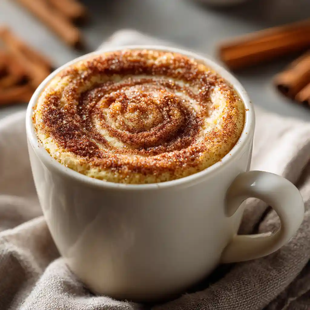 Cinnamon Sugar Mug Cake in a Mug