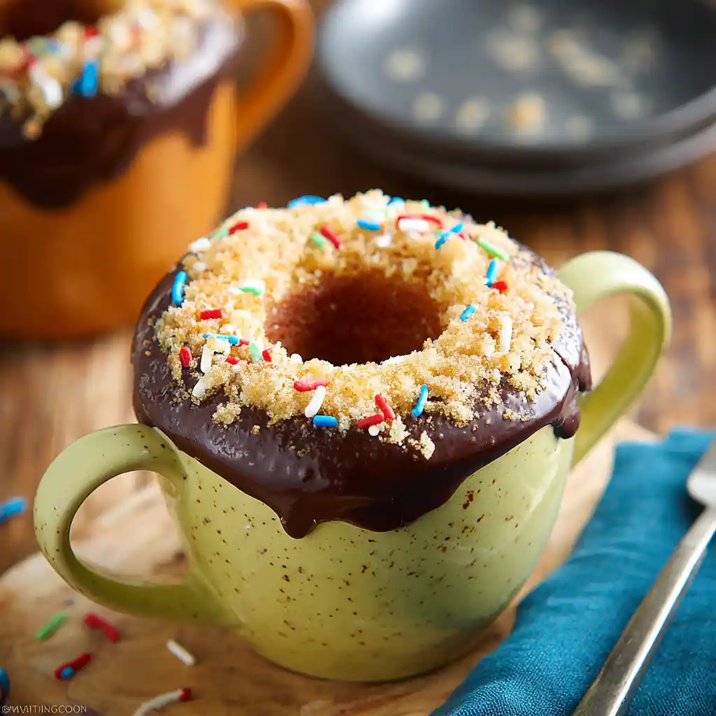 donut mug cake