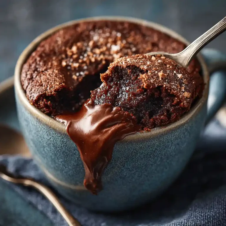 fudgy nutella mug cake texture