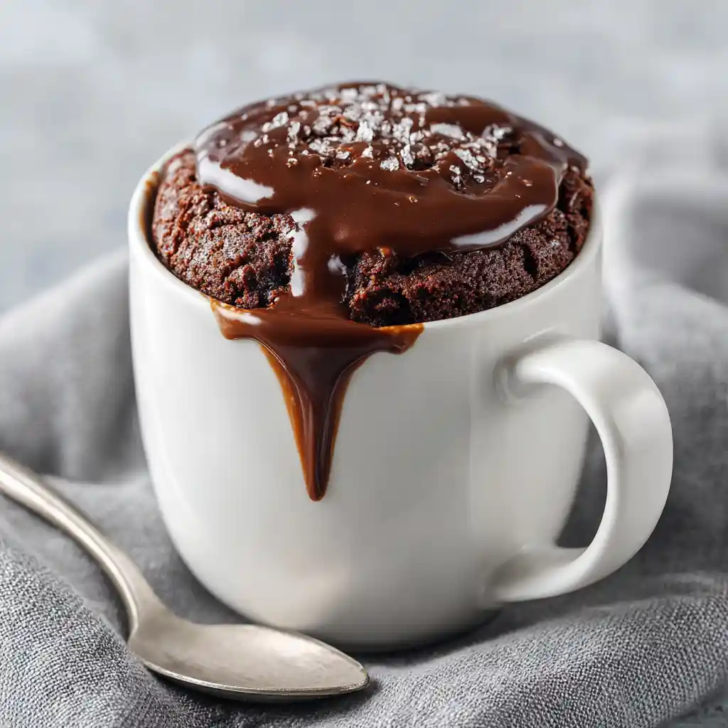 healthier fudgy nutella mug cake