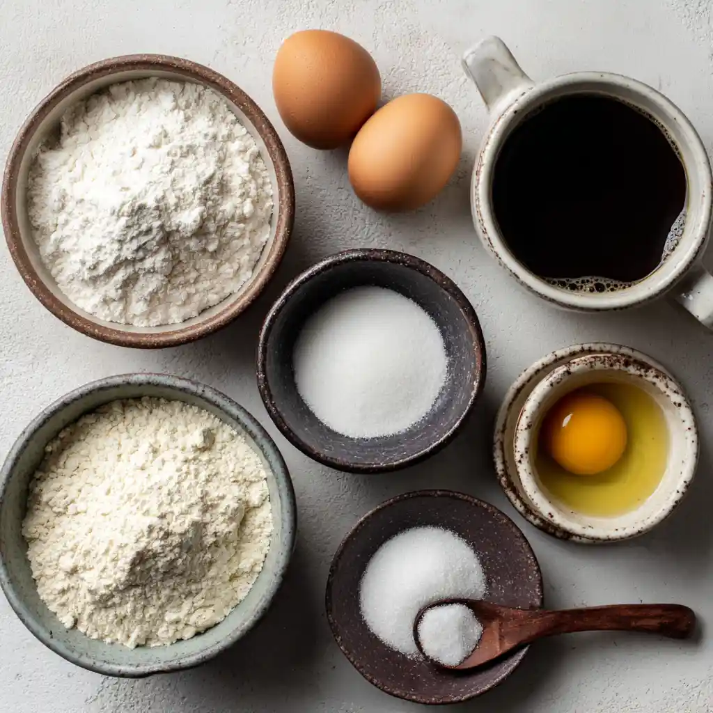 Kahlua Mug Cake ingredients