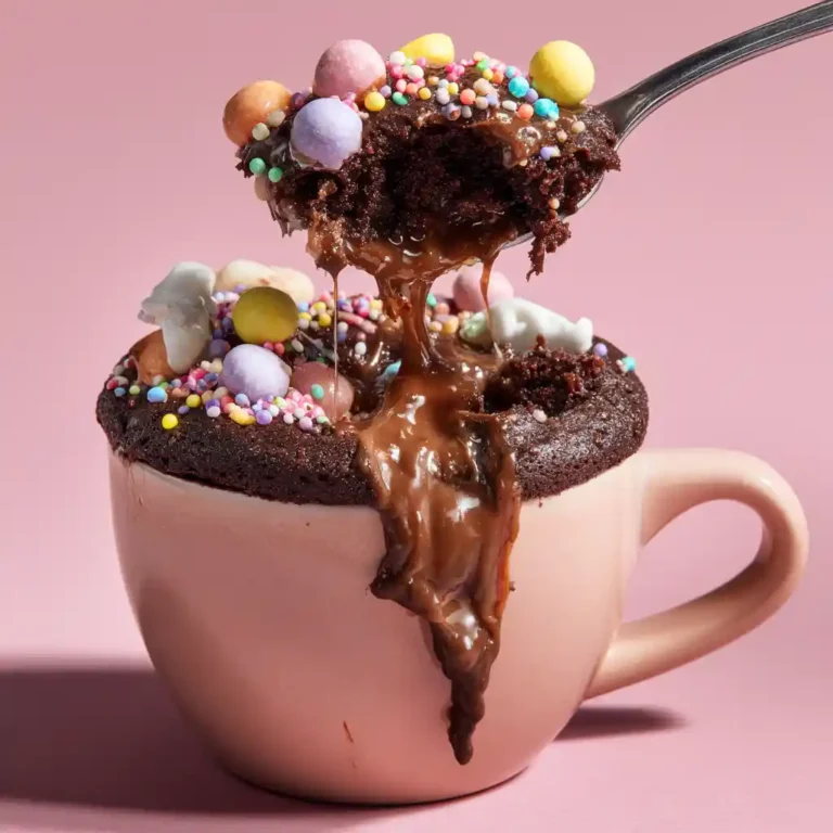 leftover easter candy mug cake texture
