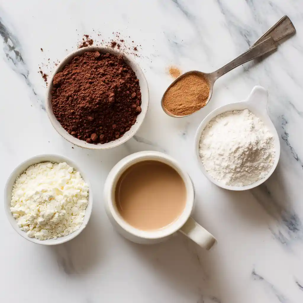 Ingredients for Low Calorie Mug Cake