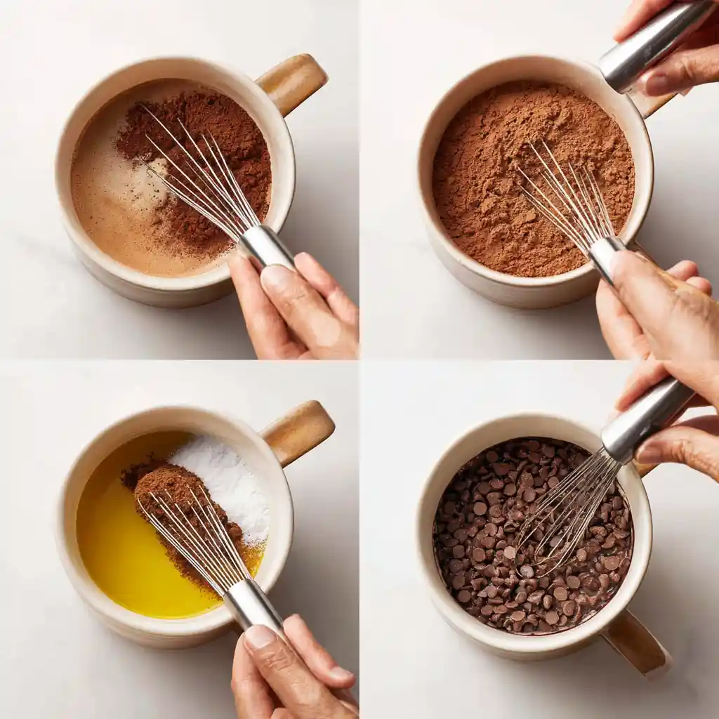 Step-by-step preparation of Low Calorie Mug Cake