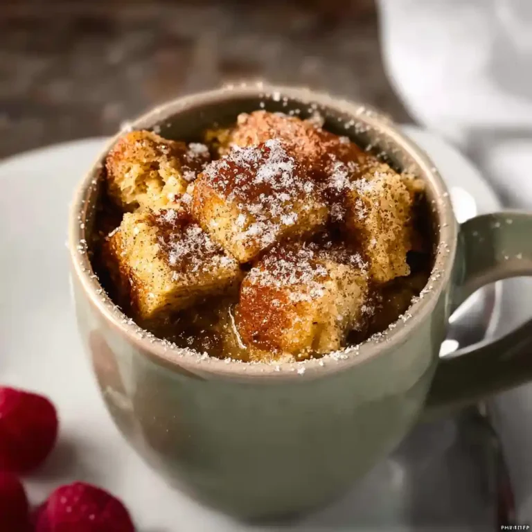 microwave french toast mug texture