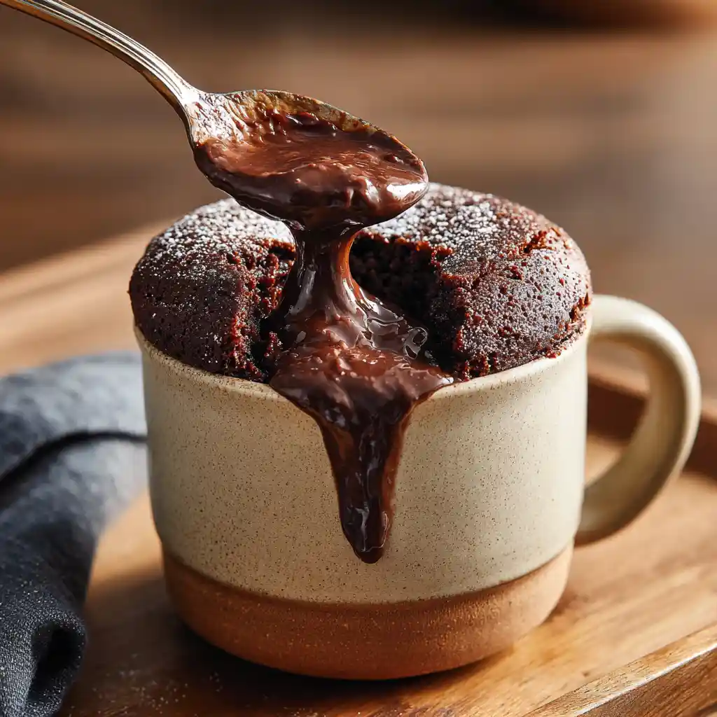 mug cake fondant