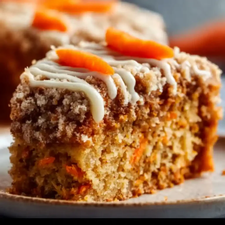 Carrot cake coffee cake in springform pan