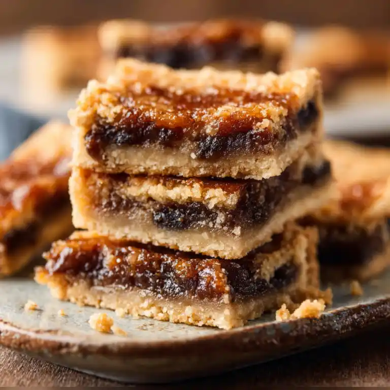 butter tart squares with gooey brown sugar filling