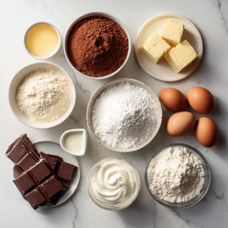 ingredients for chocolate cupcakes for two recipe