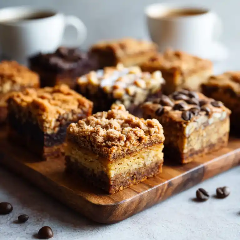 coffee cake blondies recipe variations