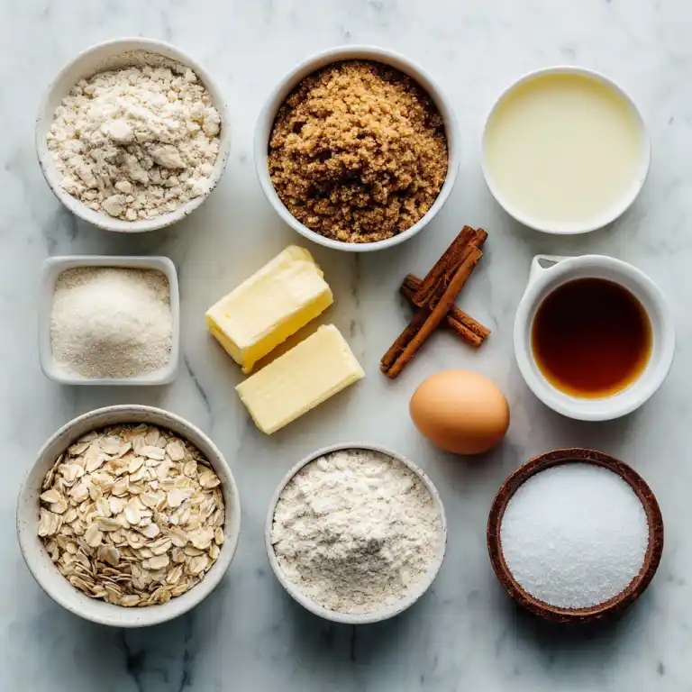 ingredients for iced oatmeal cookies recipe
