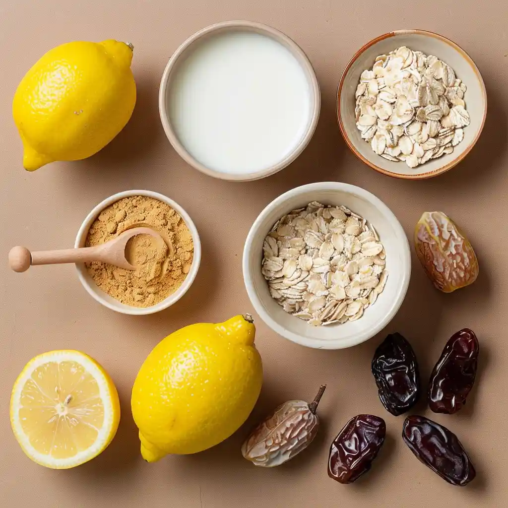 lemon oatmeal bars ingredients