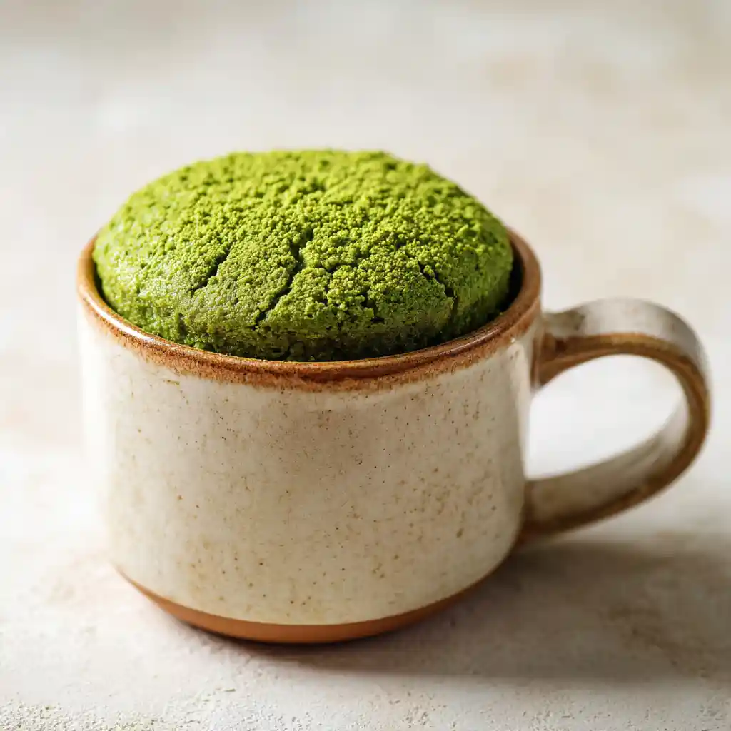 matcha green tea mug cake fluffy texture