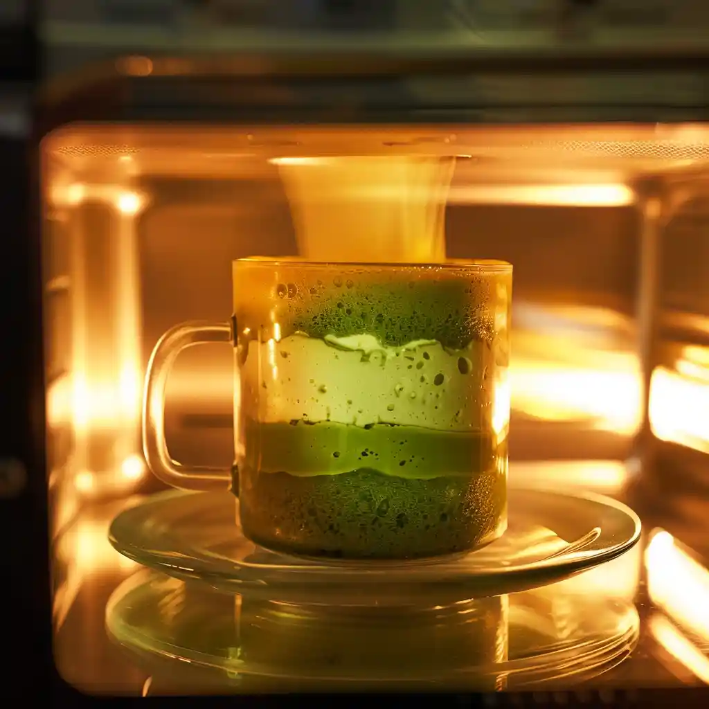 matcha latte mug cake cooking microwave