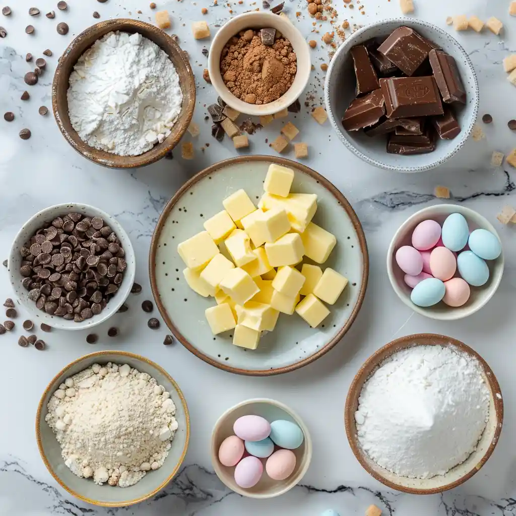 ingredients for Mini Egg NYC Cookies