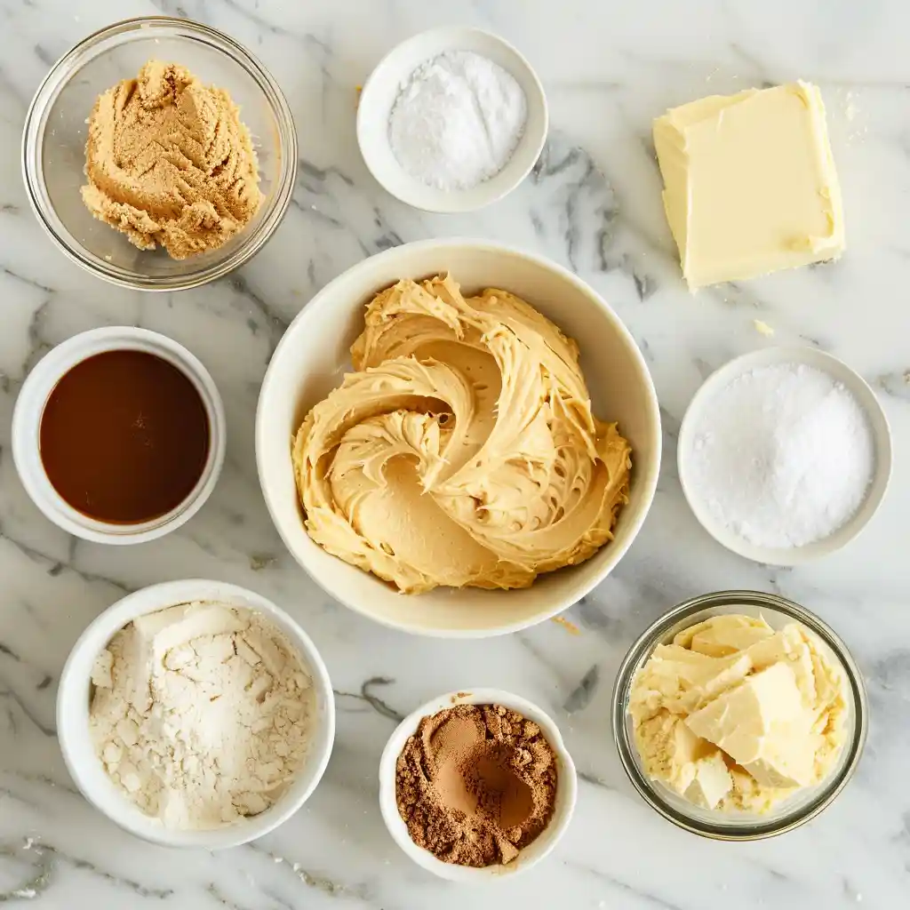 ingredients for peanut butter buttercream frosting