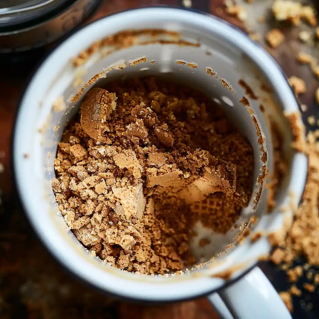 pecan pie mug cake recipe step crust