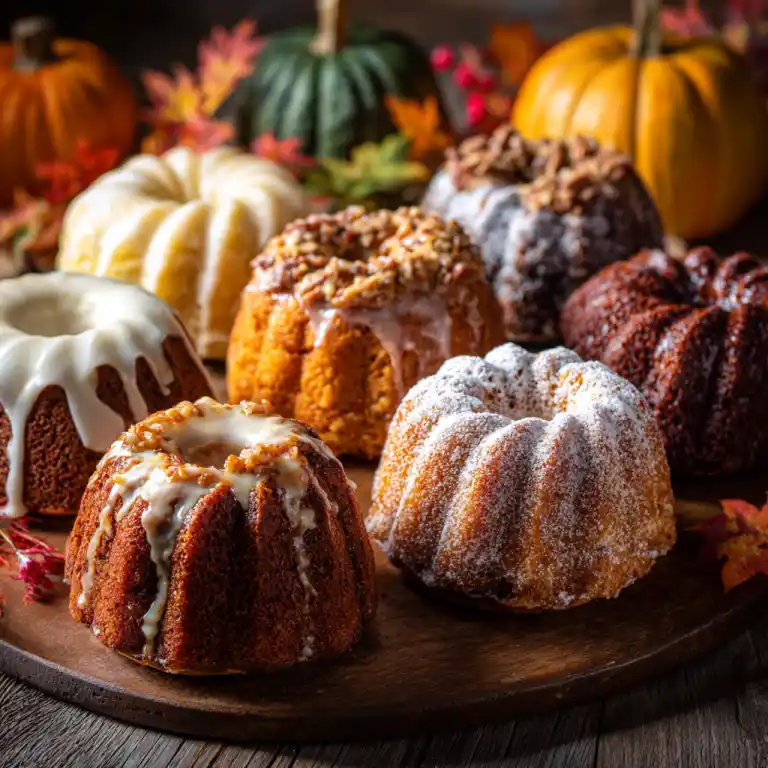 pumpkin bundt cake recipe variations with different glazes
