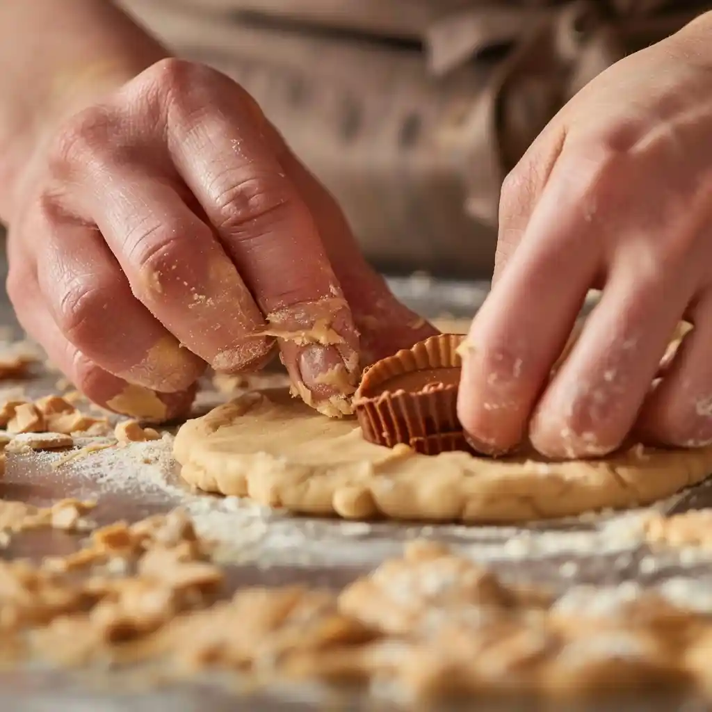 stuffing reeses chocolate chip cookies dough