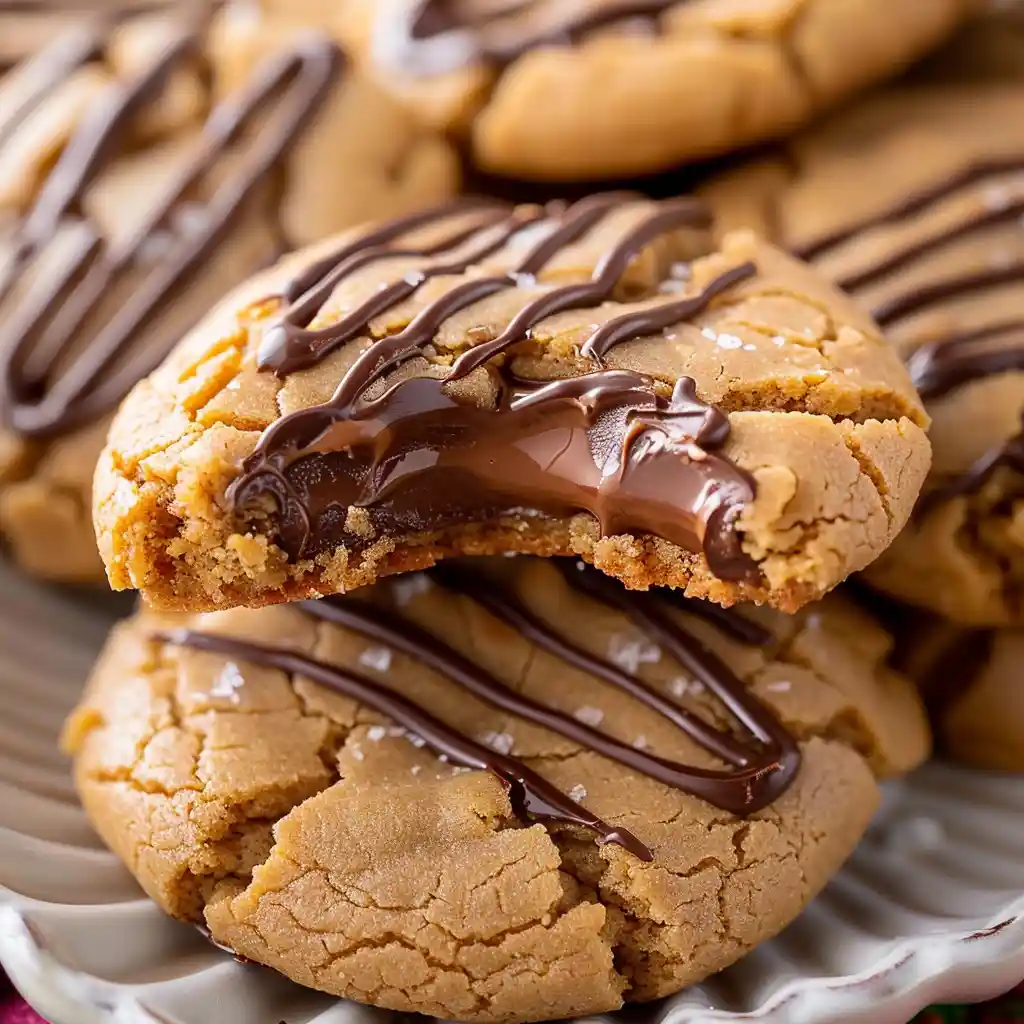 reeses stuffed peanut butter cookies with gooey center