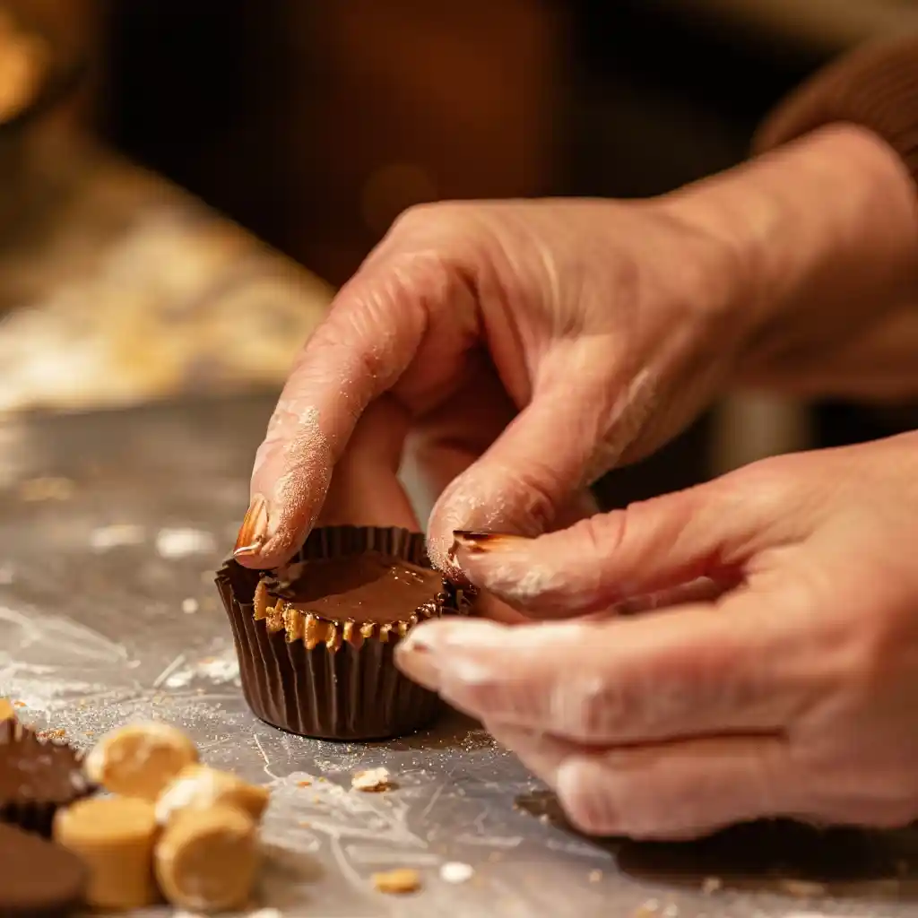 stuffing reeses stuffed peanut butter cookies