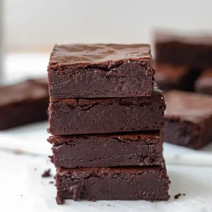 4 ingredient healthier brownies no dairy stack