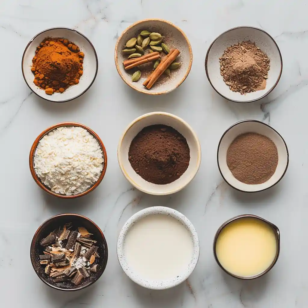 chocolate chai mug cake ingredients