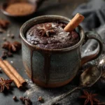 chocolate chai mug cake cozy style