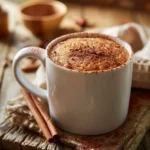 cinnamon coffee mug cake fluffy microwave dessert