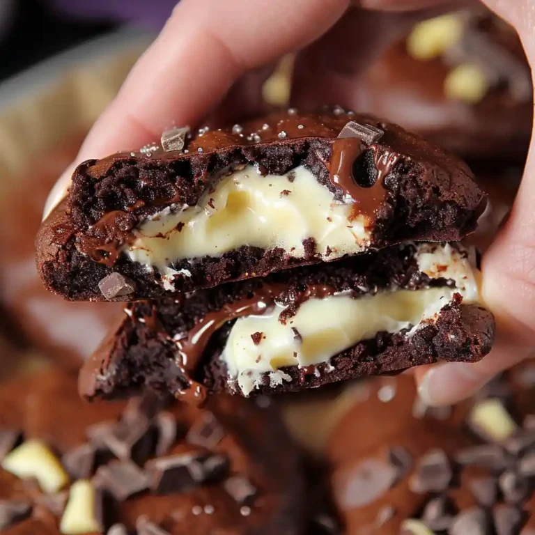 gooey cream egg stuffed cookie close up chocolate texture