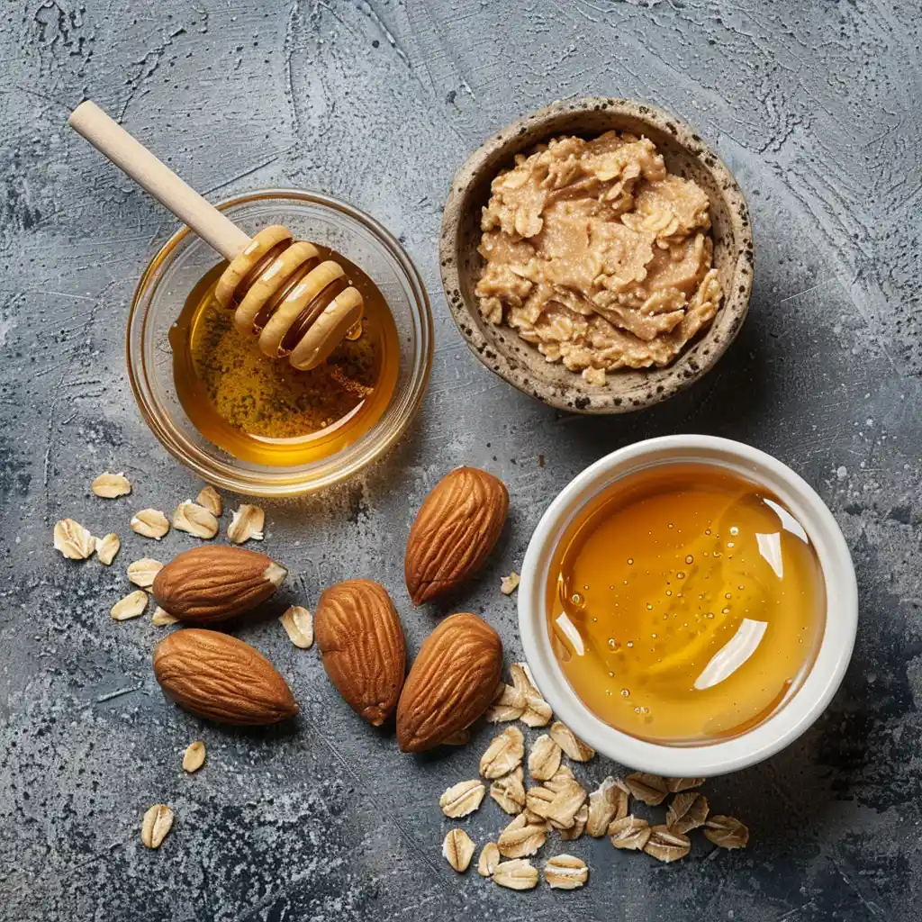 ingredients for 3 ingredient no bake oatmeal cookies