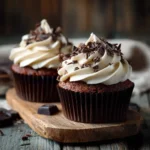 Small Batch Chocolate Cupcakes with frosting